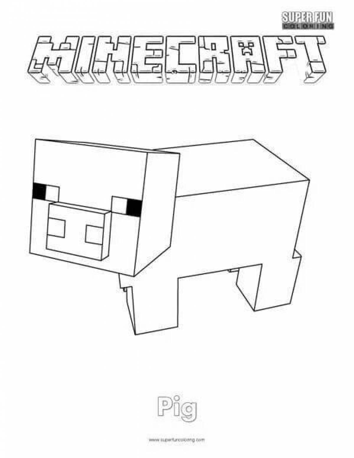 Как рисовать свинью из майнкрафта