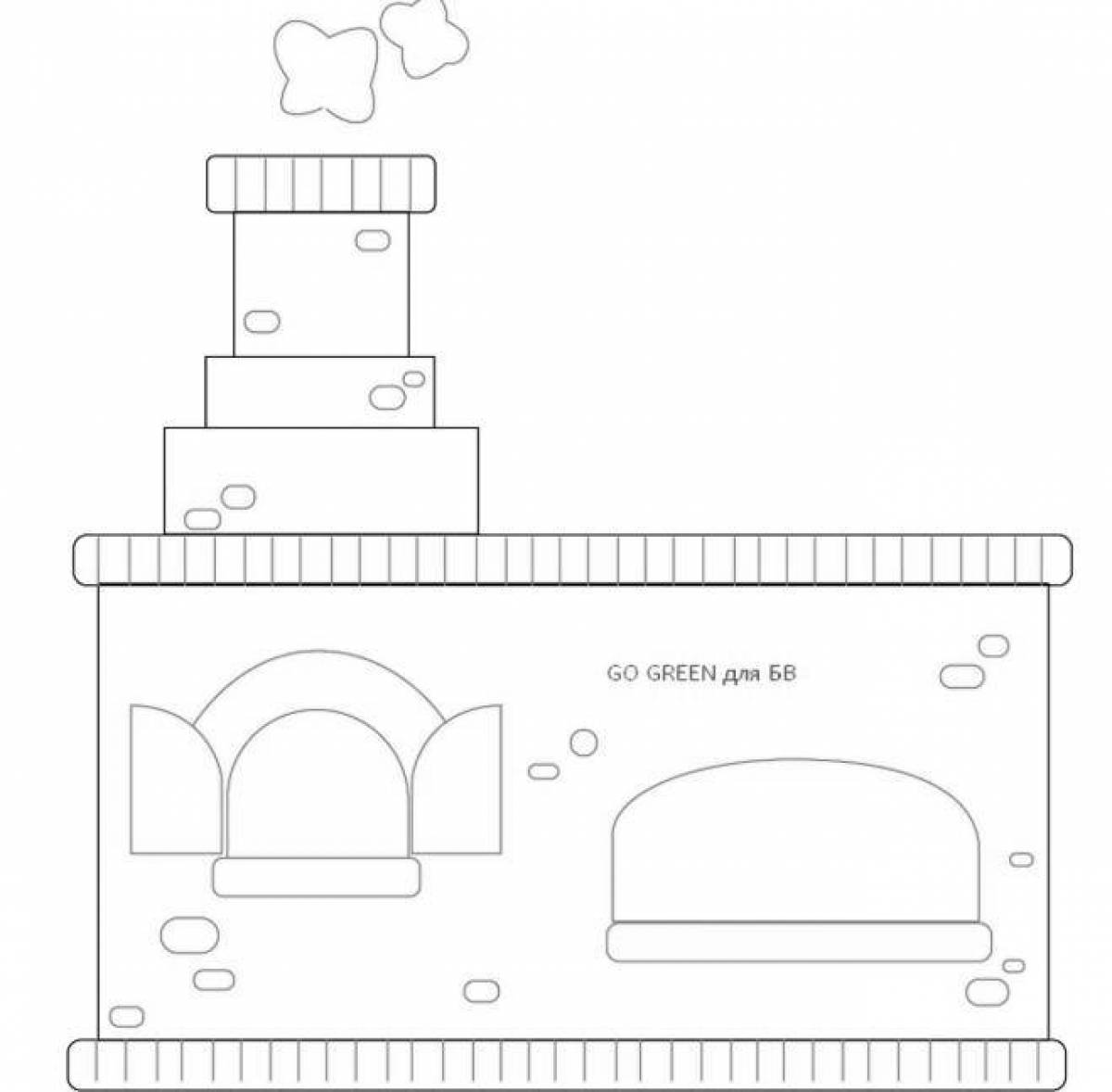 Как нарисовать печь