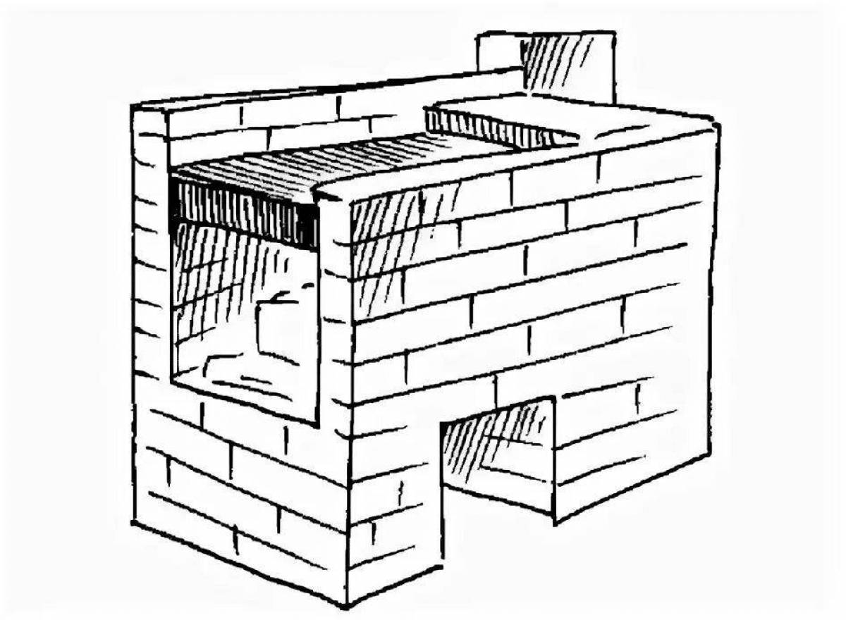 Как рисовать печку