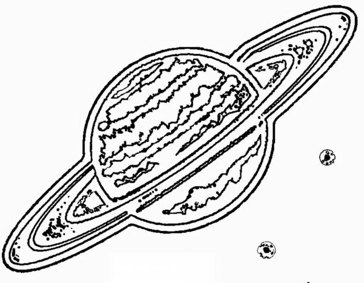 Рисунок юпитера карандашом