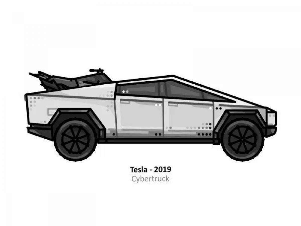 Tesla Cyber Truck чертеж