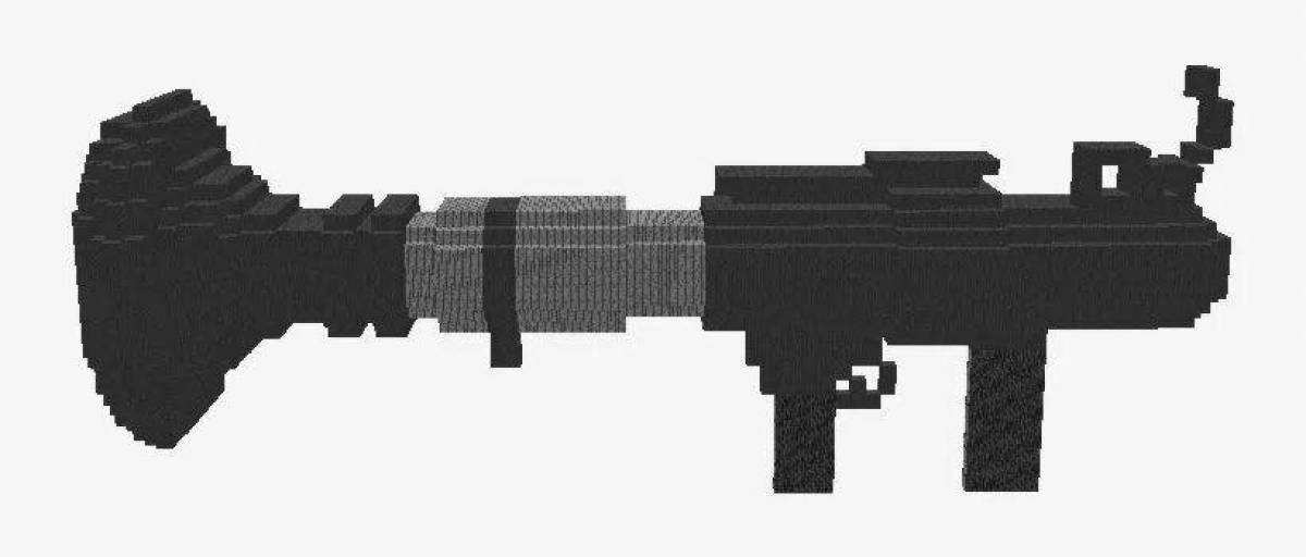 Фото Творческая страница раскраски minecraft gun