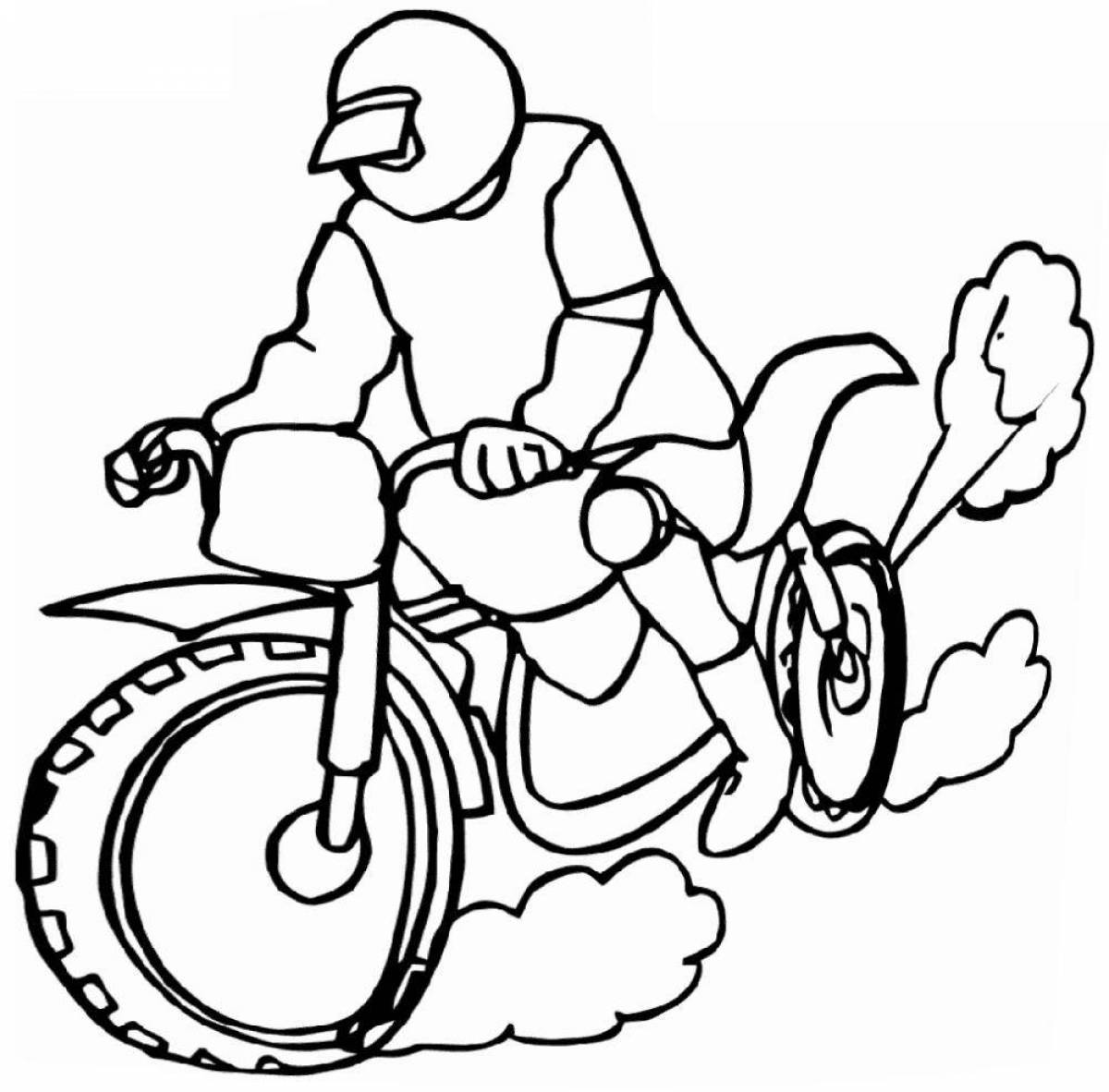 Фото Очаровательная полицейская раскраска на мотоциклах