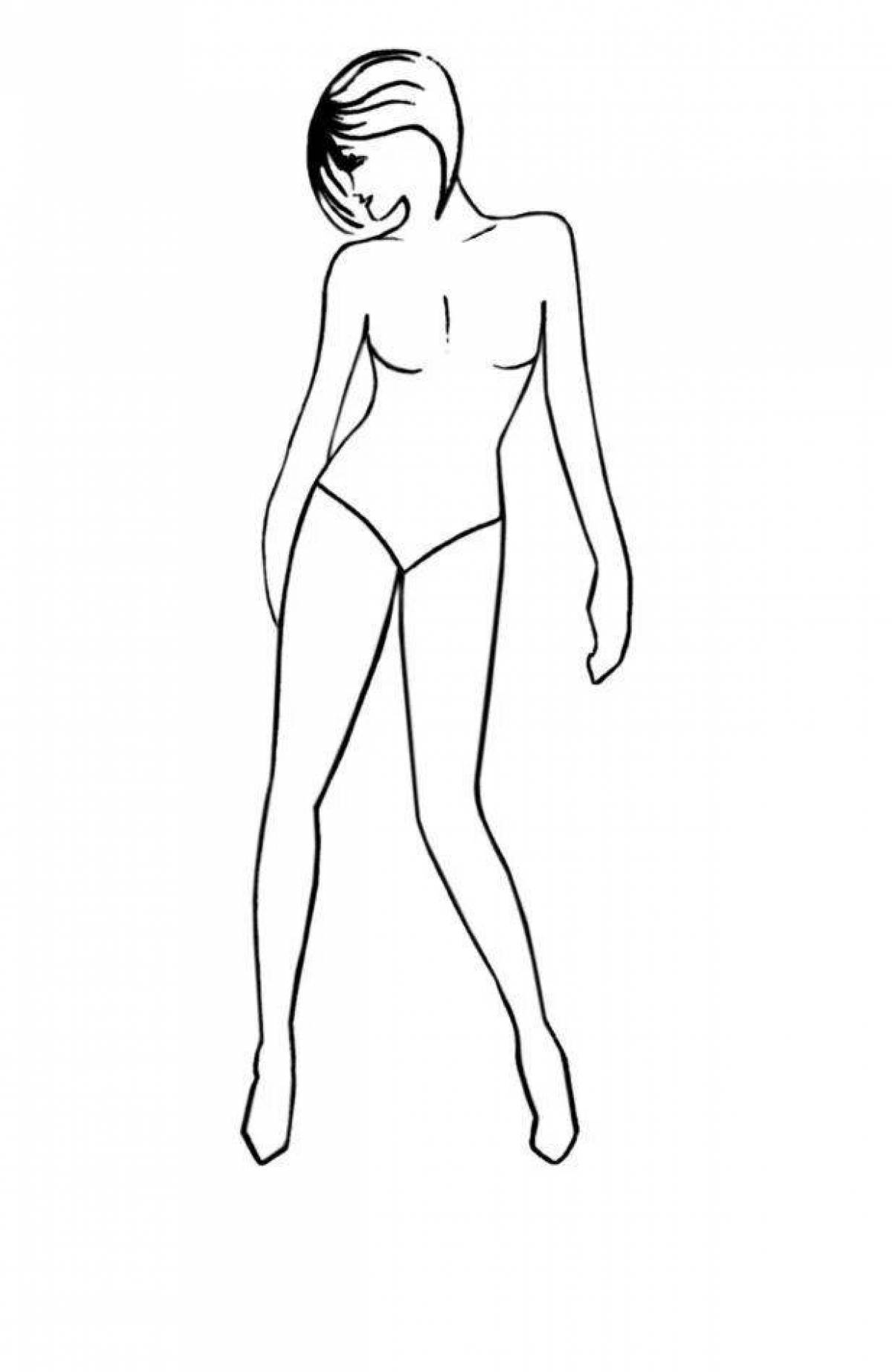 Фото Игривая раскраска тела девушки