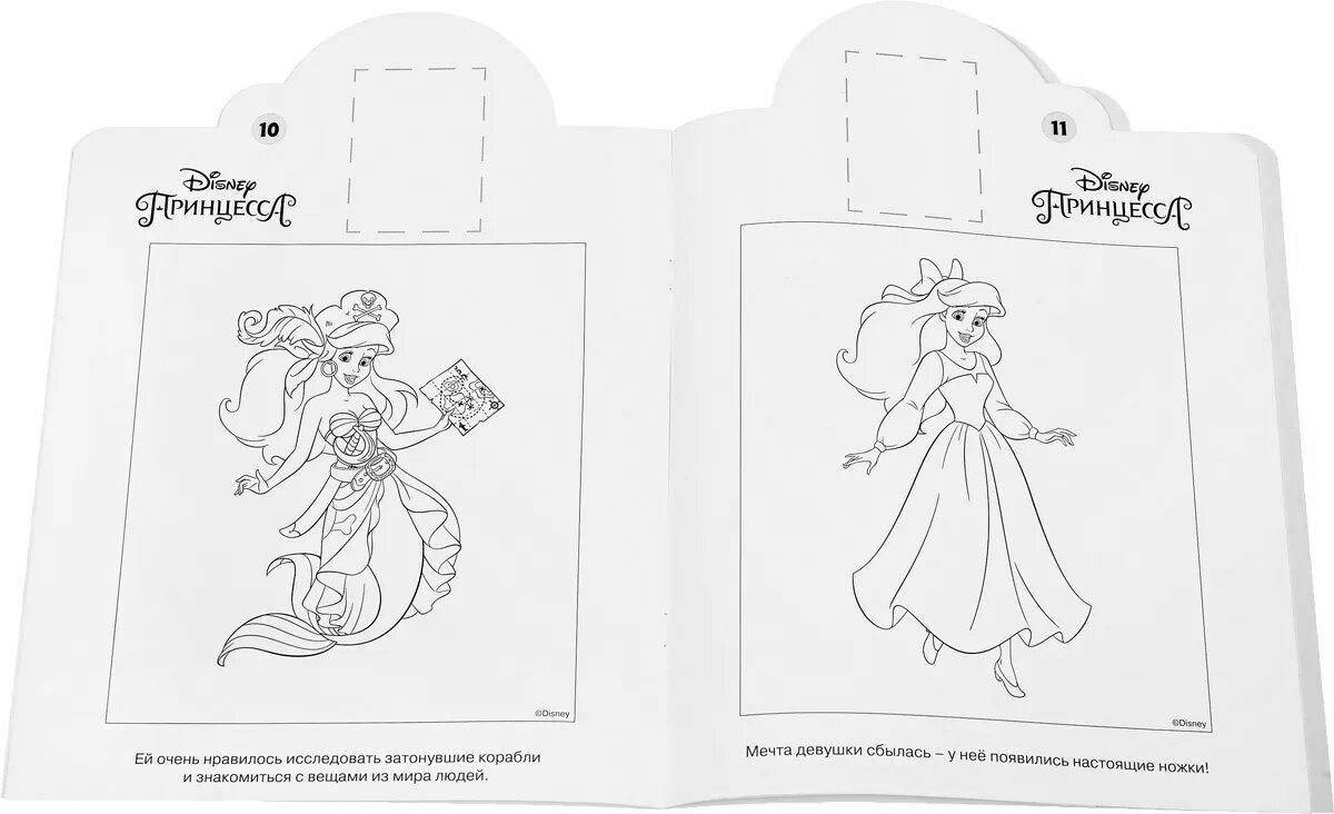 Фото Radiant coloring page sticker book princess