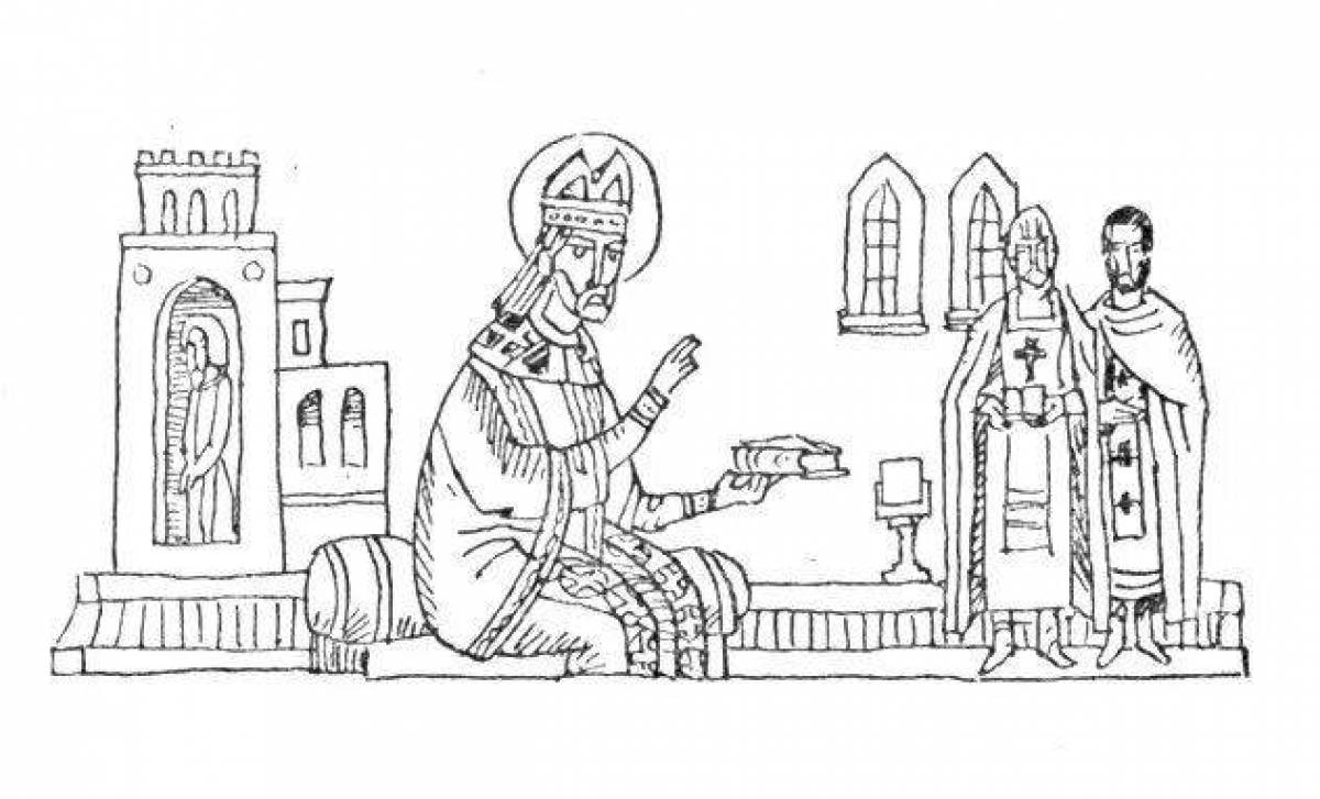 Coloring book great cyril and methodius