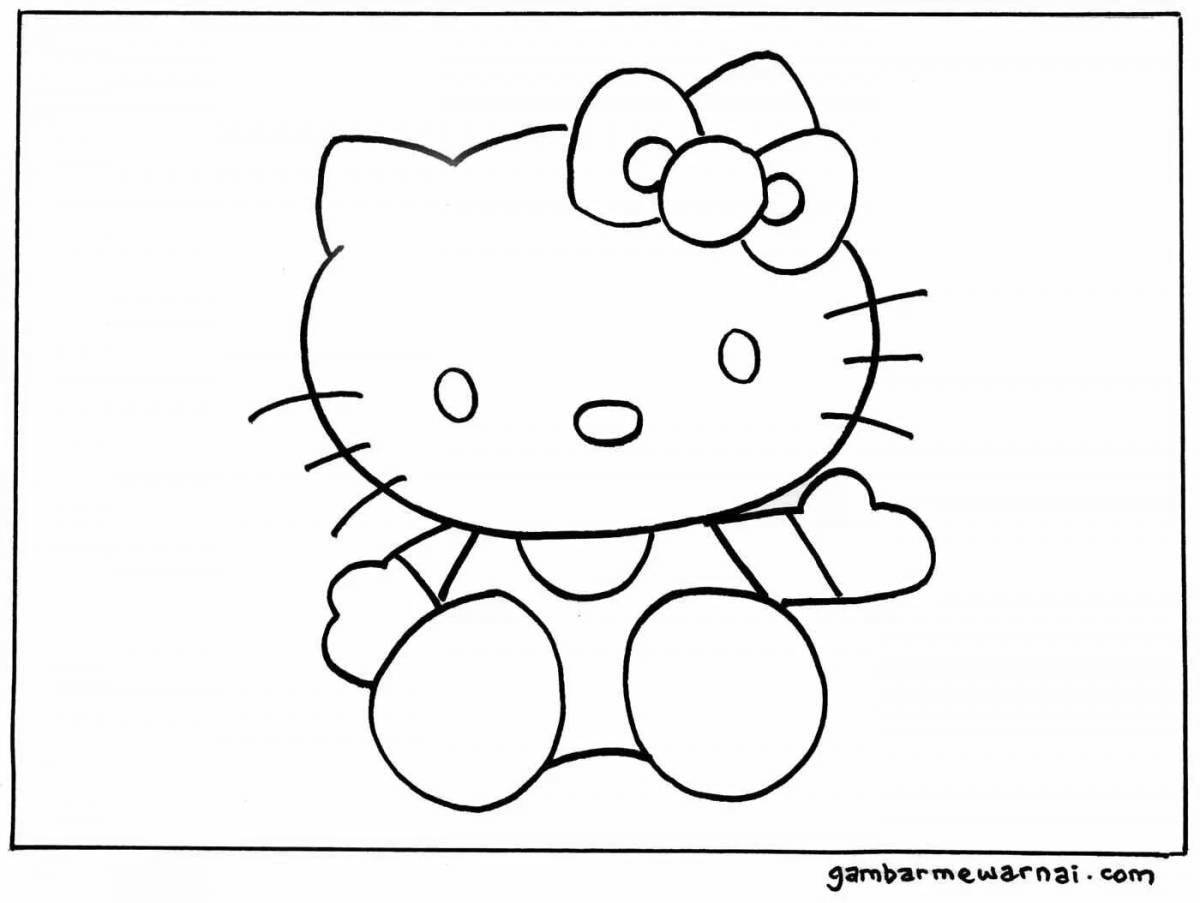 Great coloring hello kitty without clothes
