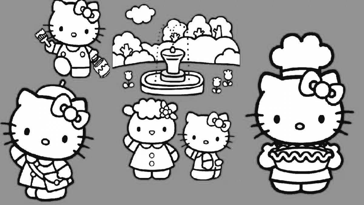 Innovative coloring hello kitty without clothes