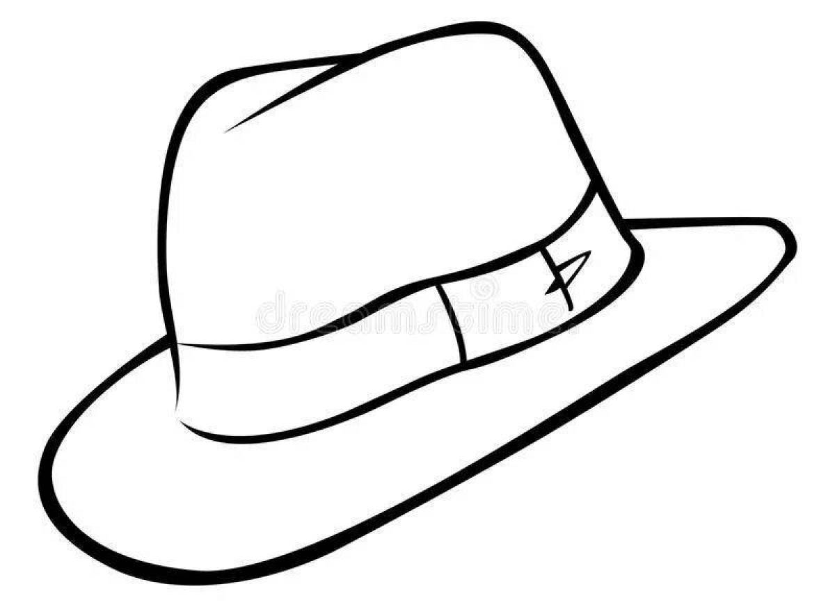 Fun live coloring of hats for kids