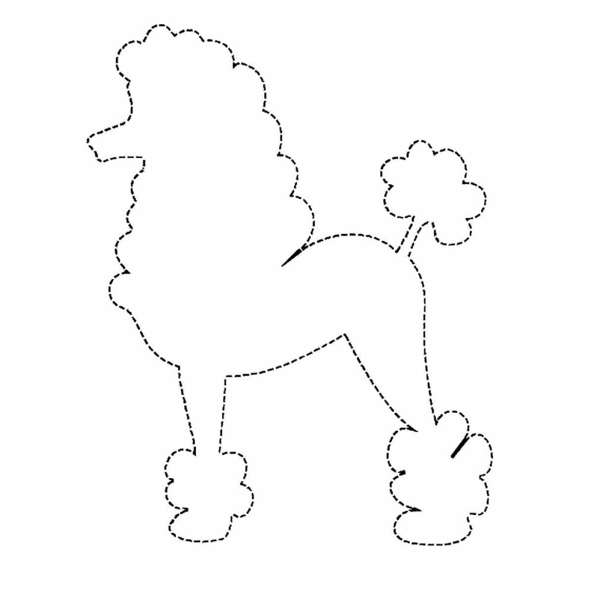 Photo Stencil poodle