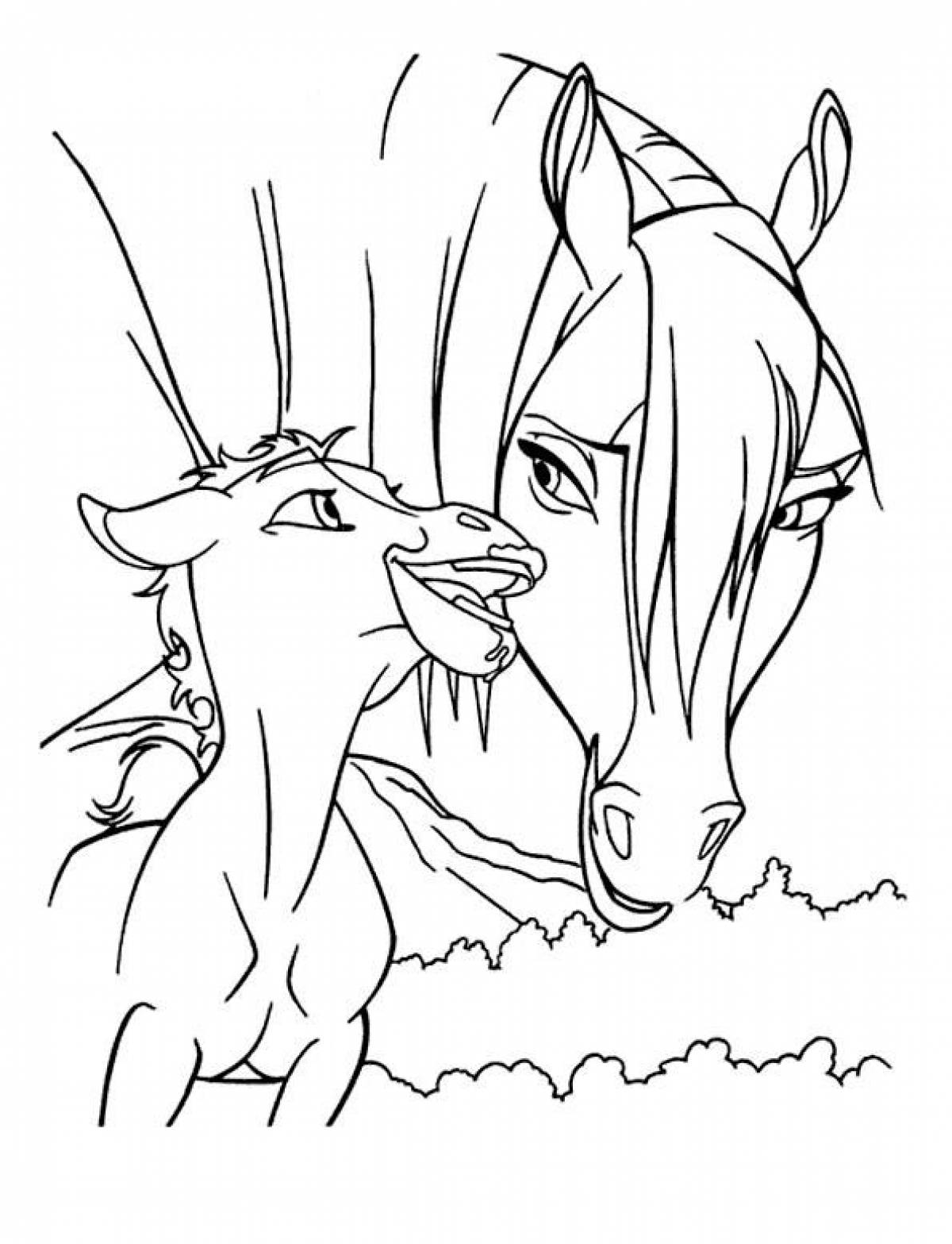 Фото Лошадь с детенышем