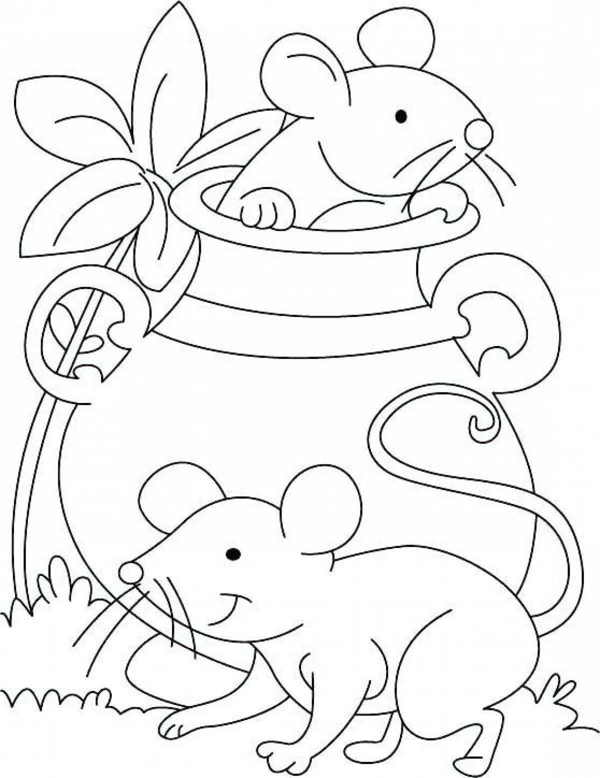 Photo Mice in a vase