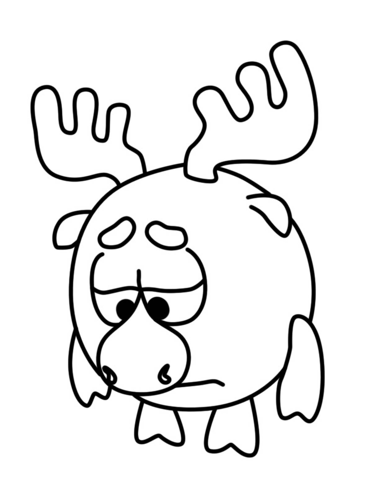 Sad moose