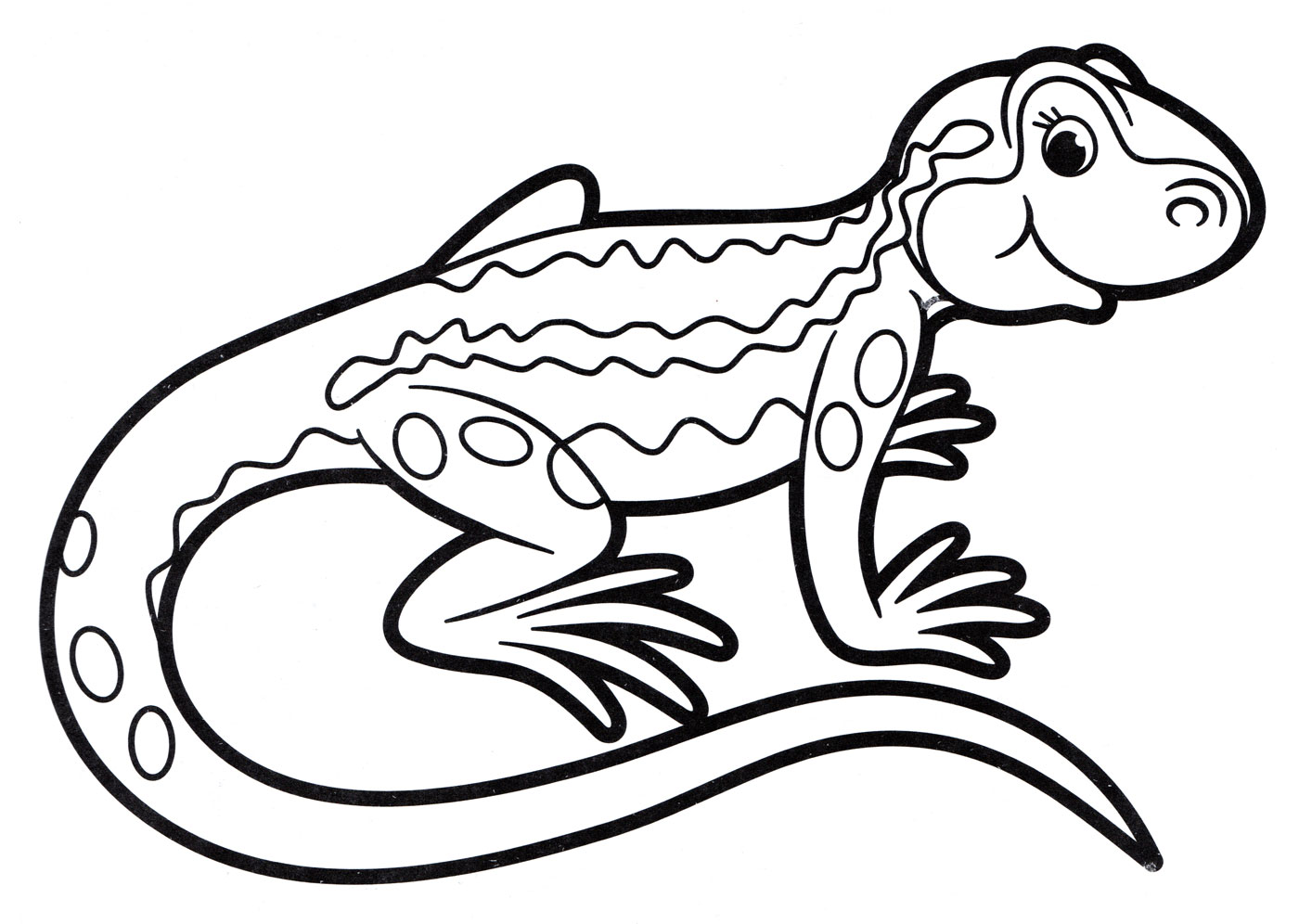Lizard coloring page
