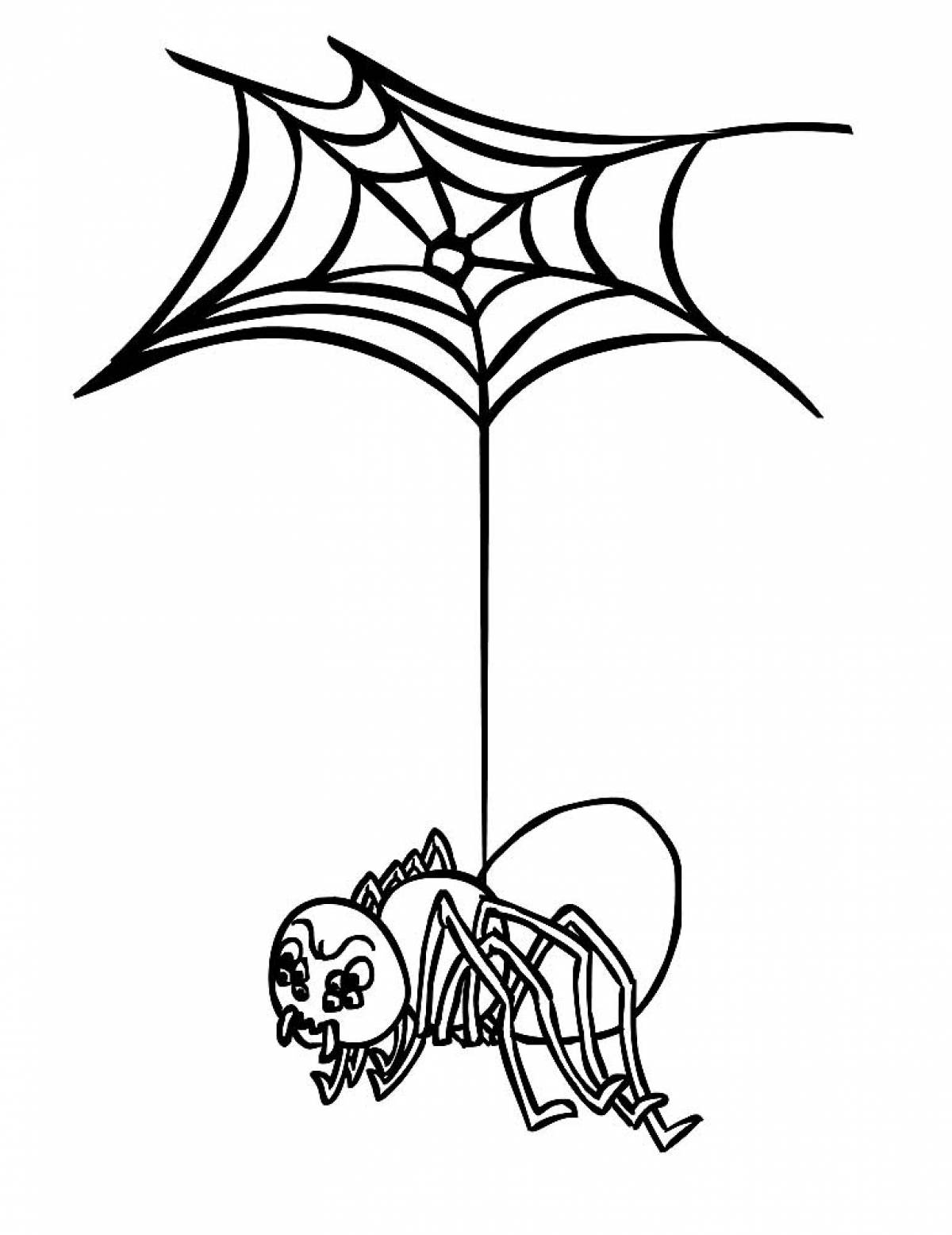 Photo Spider coloring page