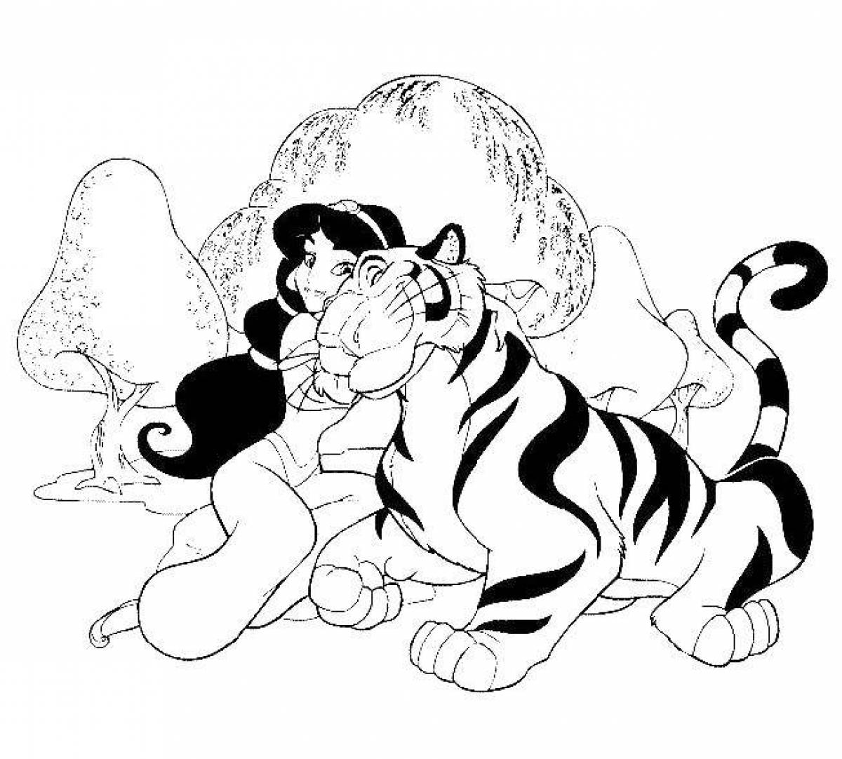 Tiger and jasmine