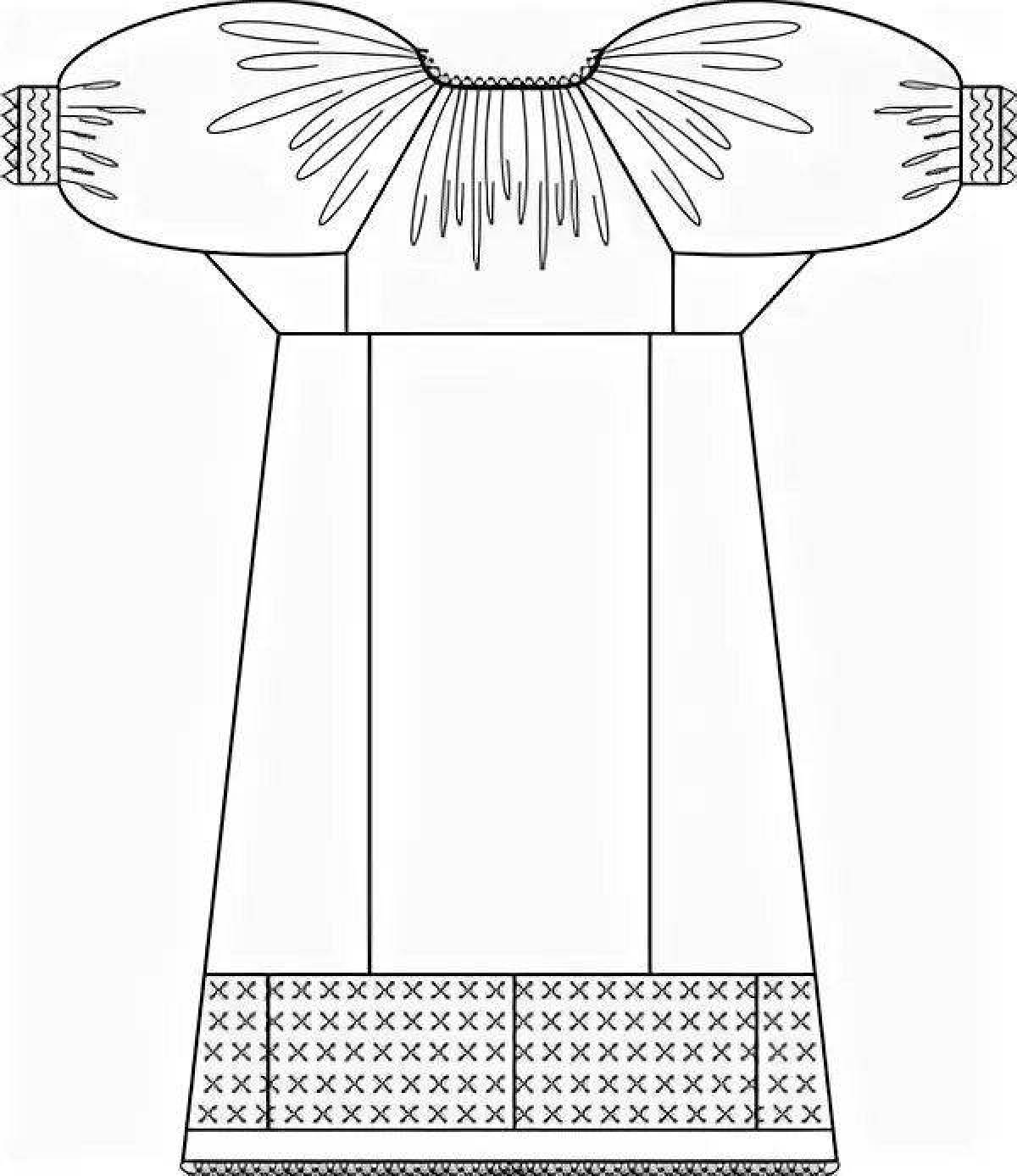 Рисунок русской рубахи
