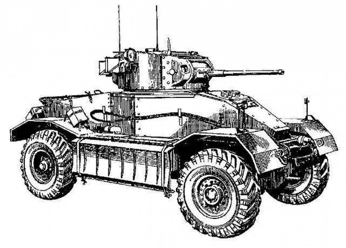Бронированная машина рисунок