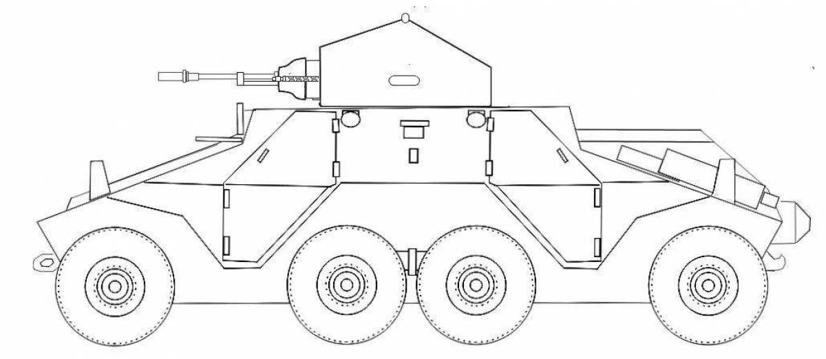 Как нарисовать бронемашину