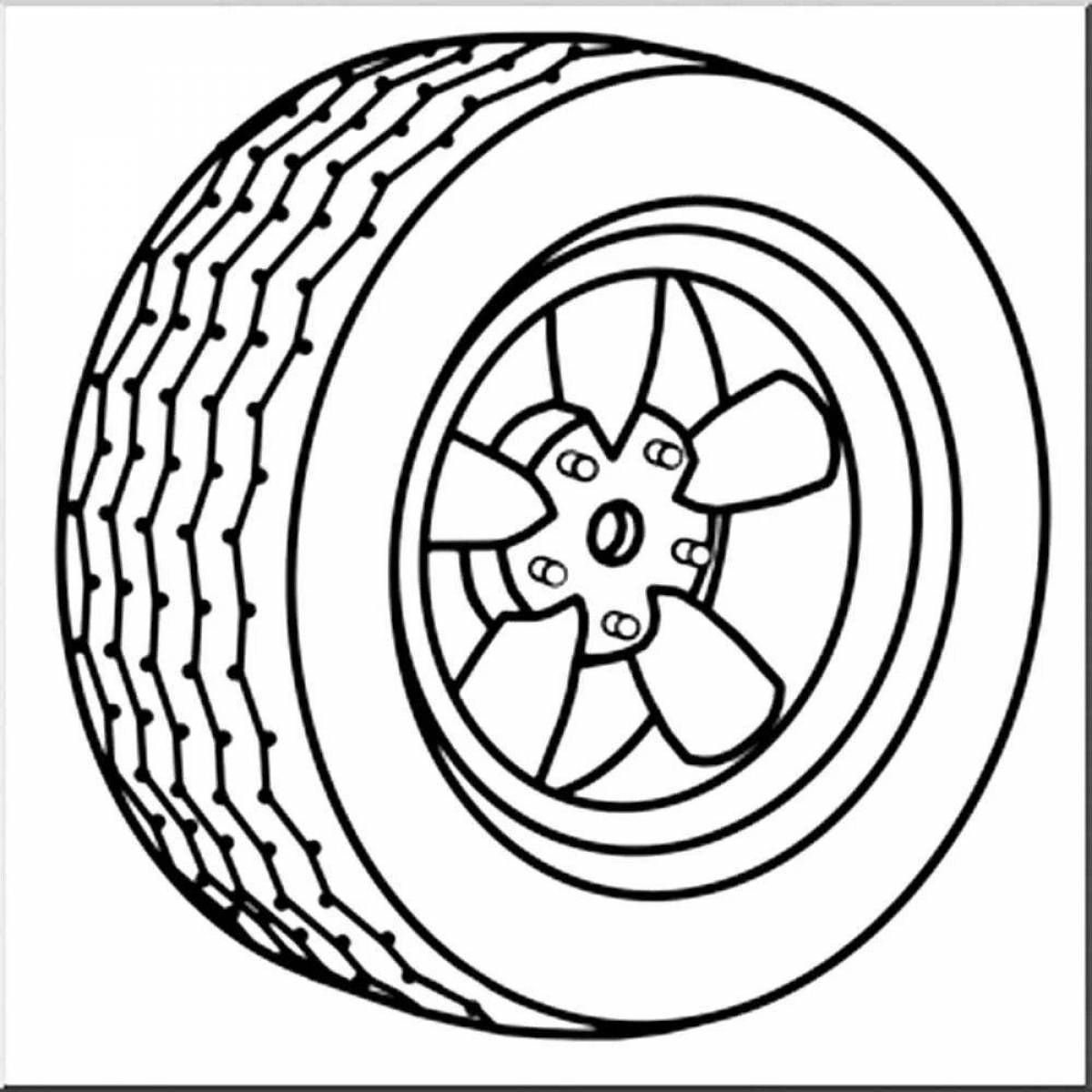 Шина автомобильная рисунок. Колесо раскраска. Раскраска колесо машины. Шина раскраска для детей. Колесо черно белое.
