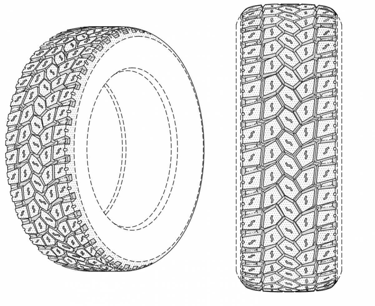 Симметричный рисунок шины