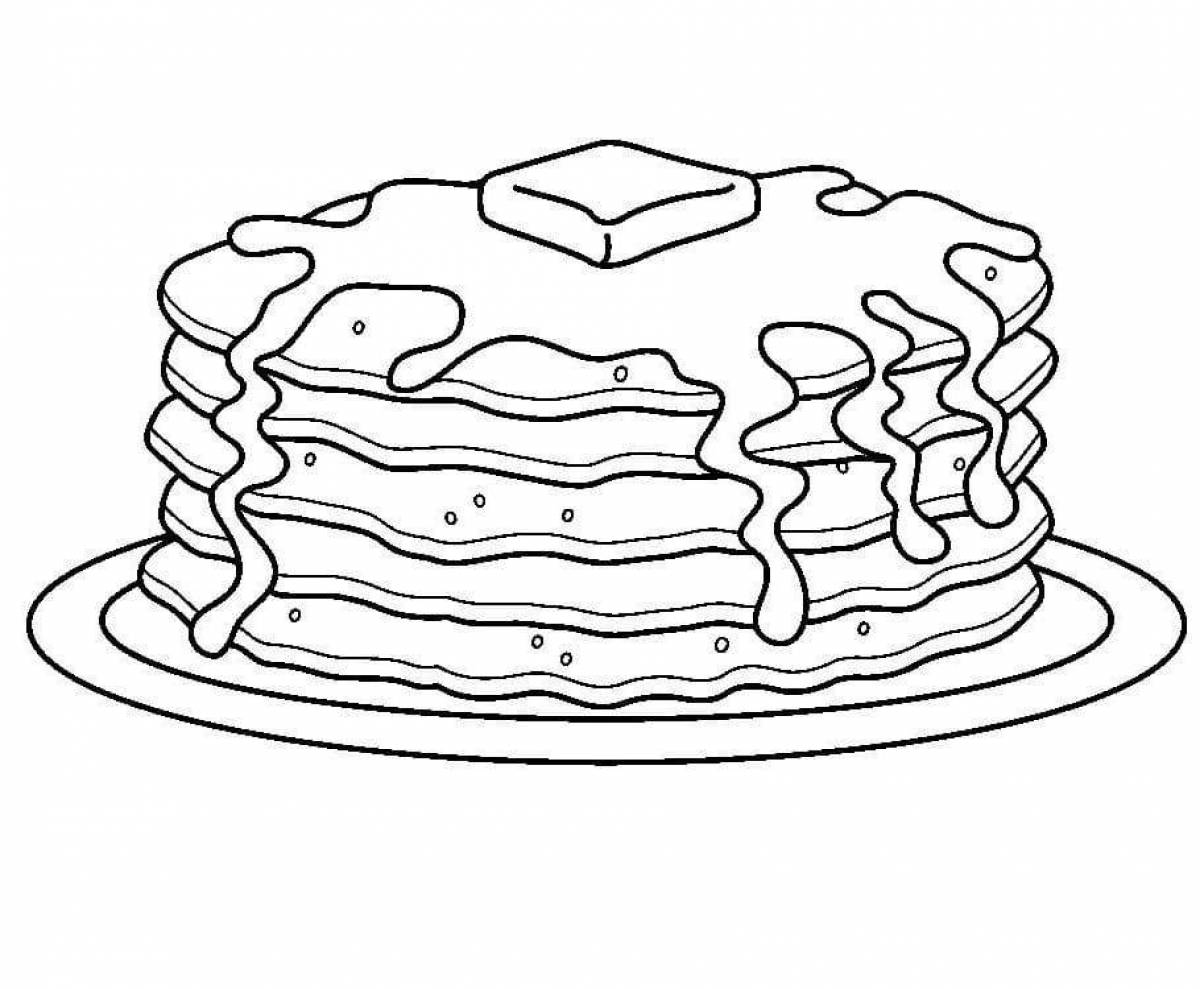 Delicious pancakes for Shrovetide for children