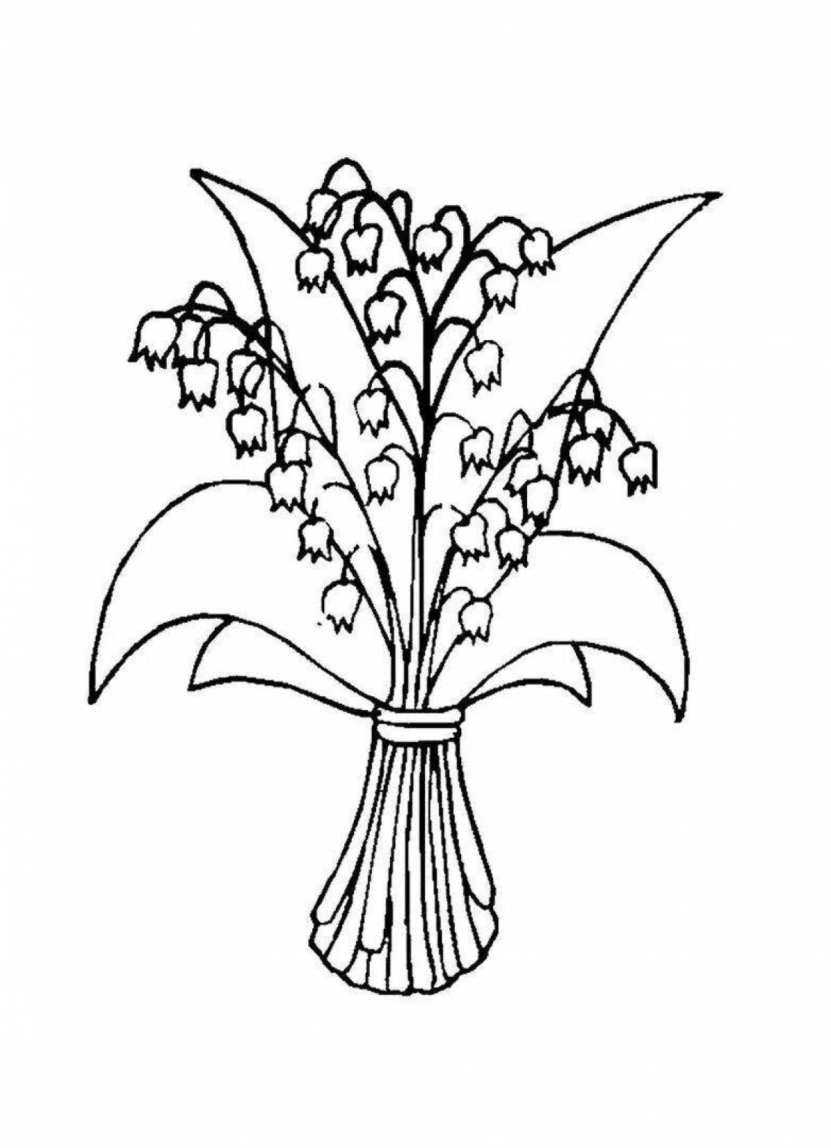 Фото Прославленная раскраска для детей цветы колокольчики