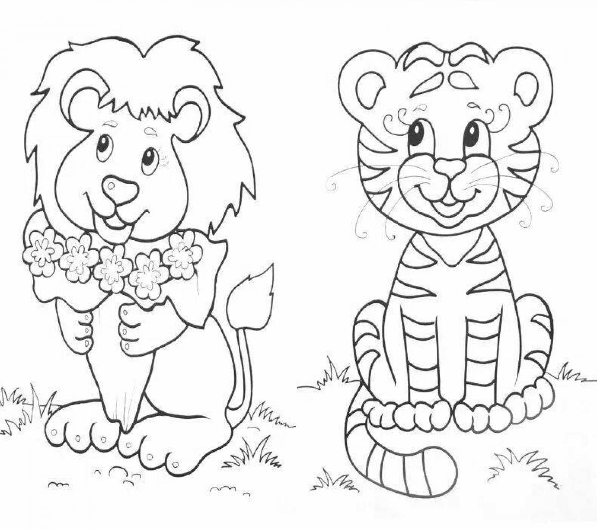 Explosion coloring book for 3-4 year olds