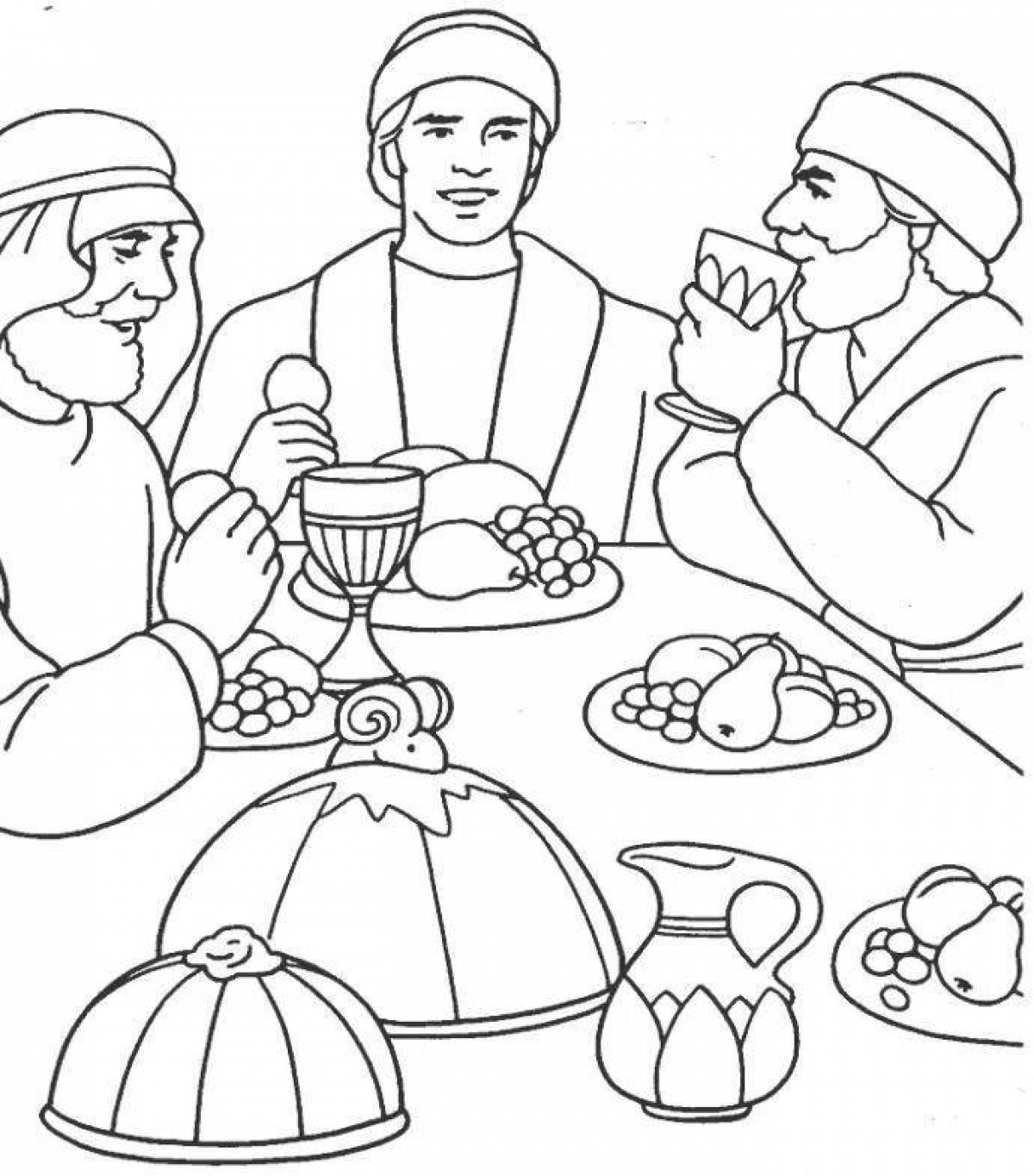 Coloring page delightful holiday