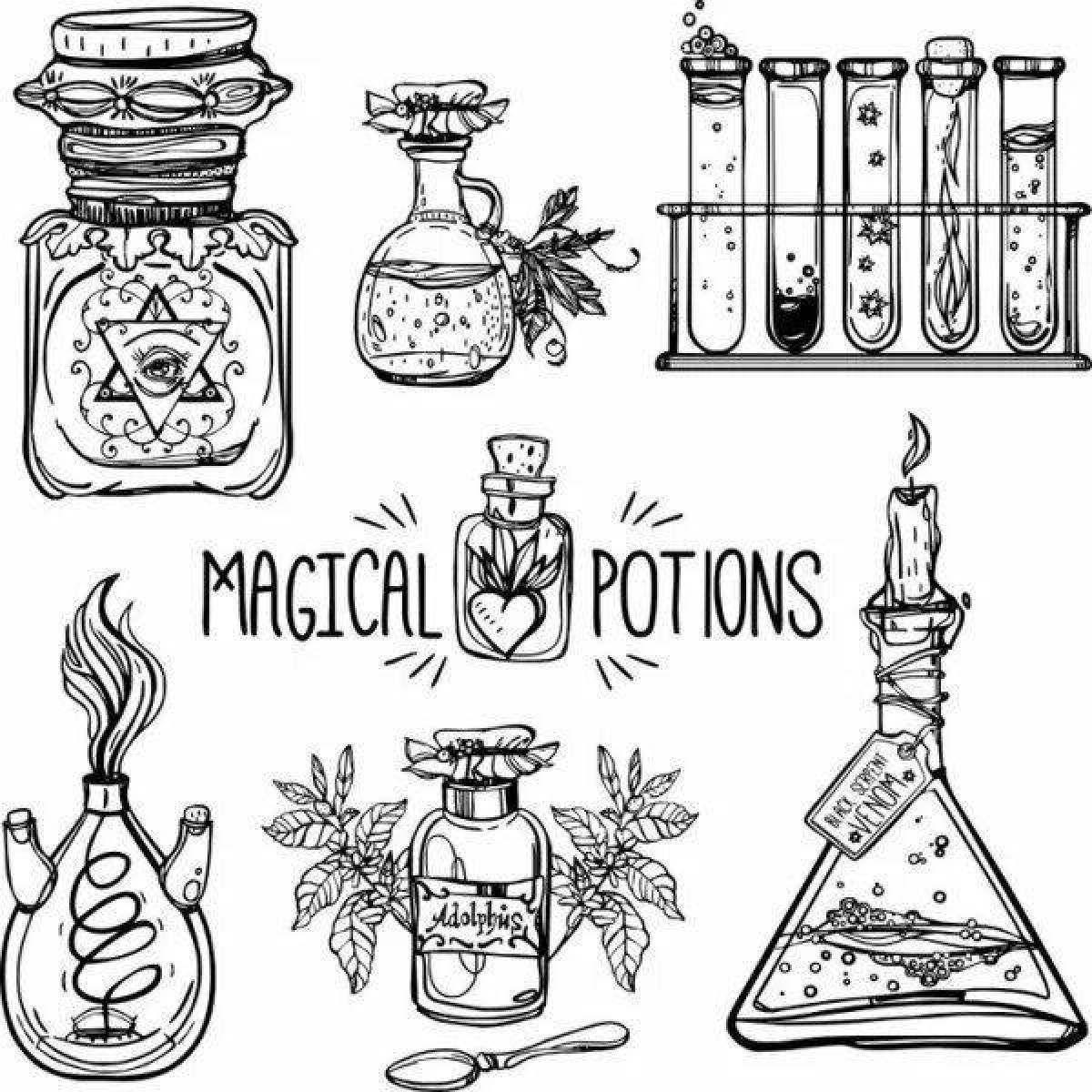 Enchantment coloring potion