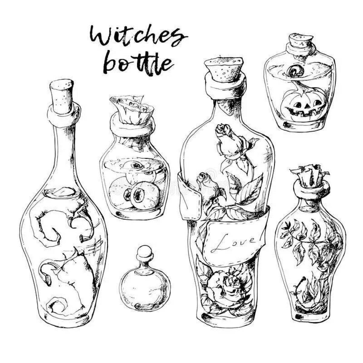 Bewitching potion for coloring page