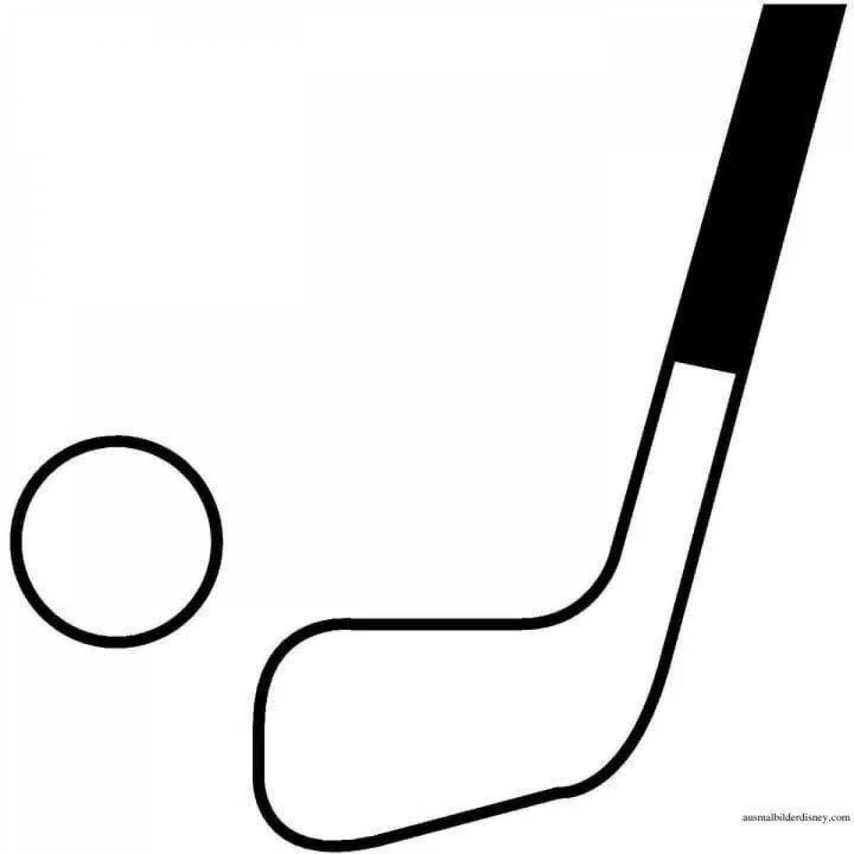 Coloring big hockey stick