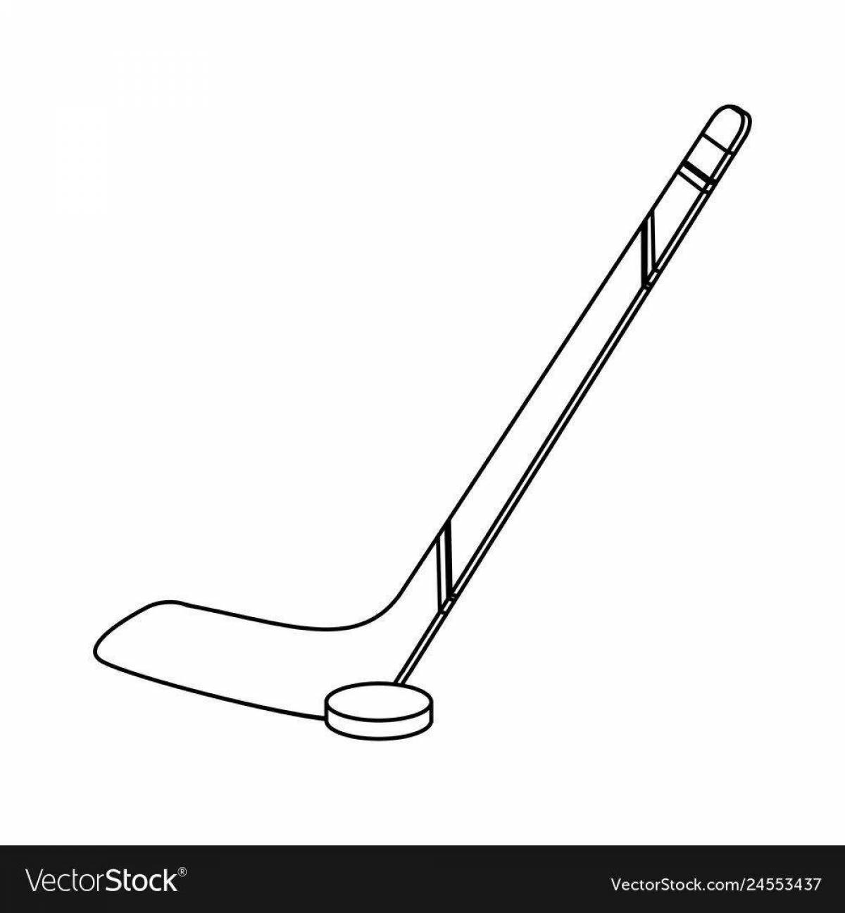 Фото Раскраска majestic hockey stick