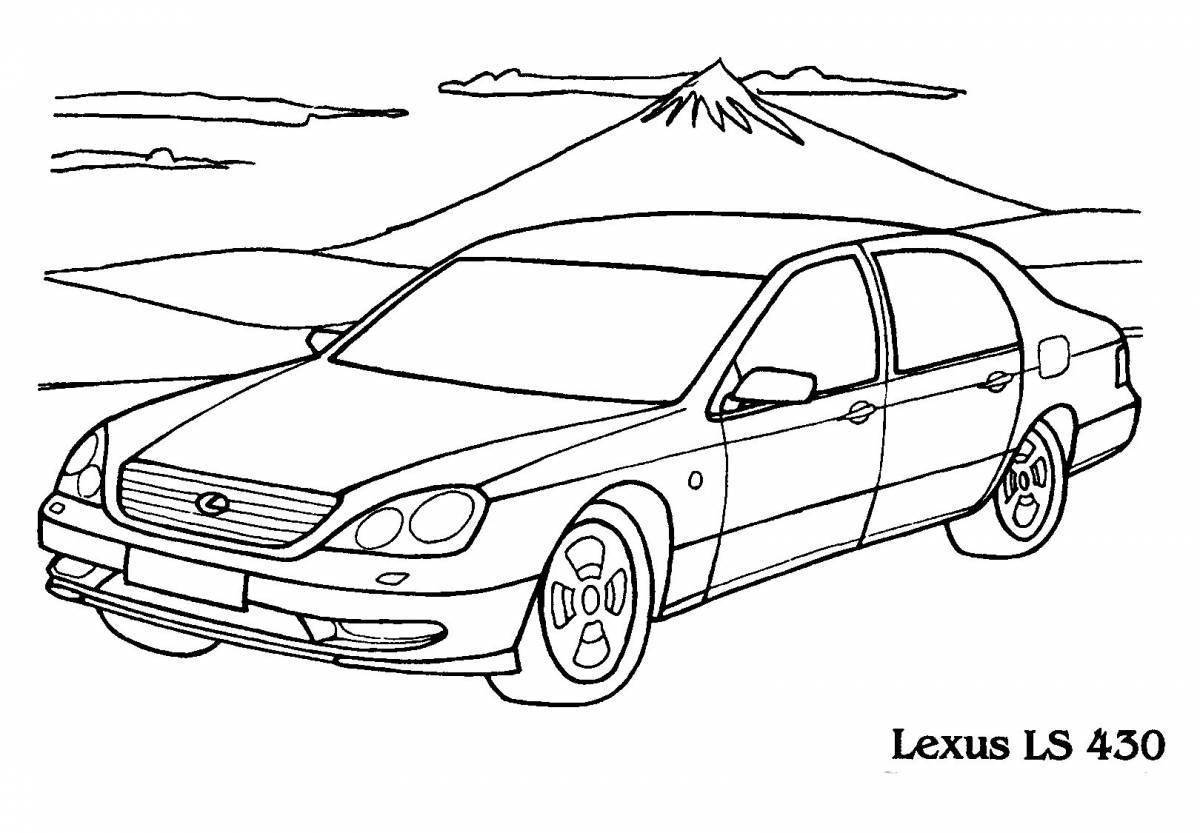 Лексус ls430 рисунок