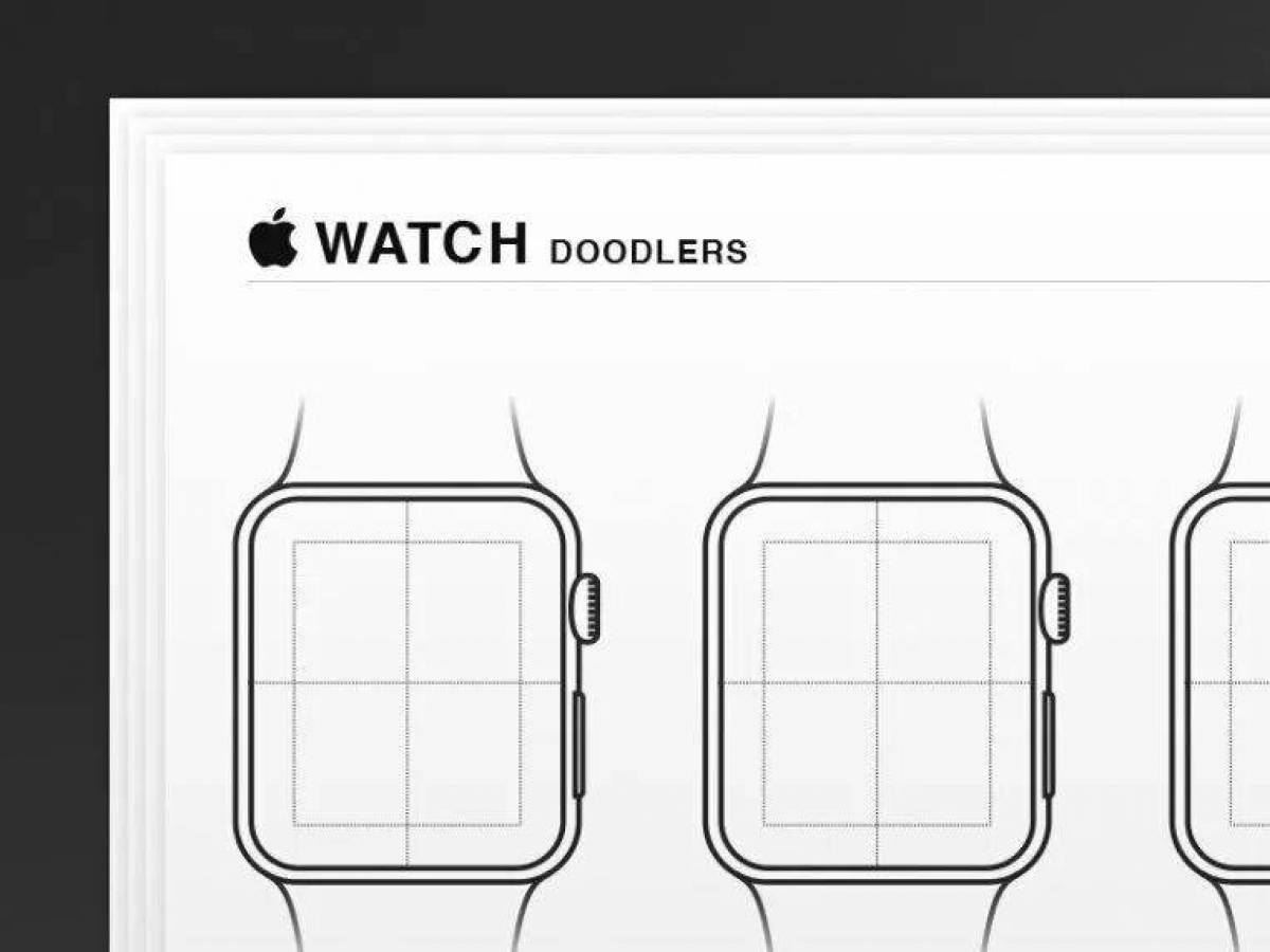 Как нарисовать эппл вотч