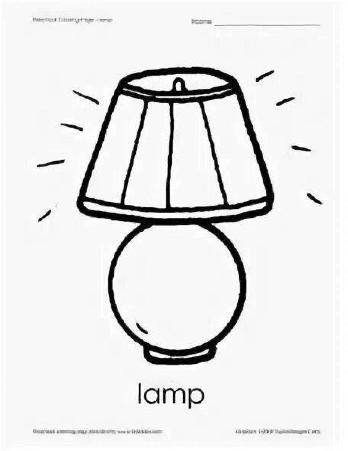 Лампа раскраска для детей