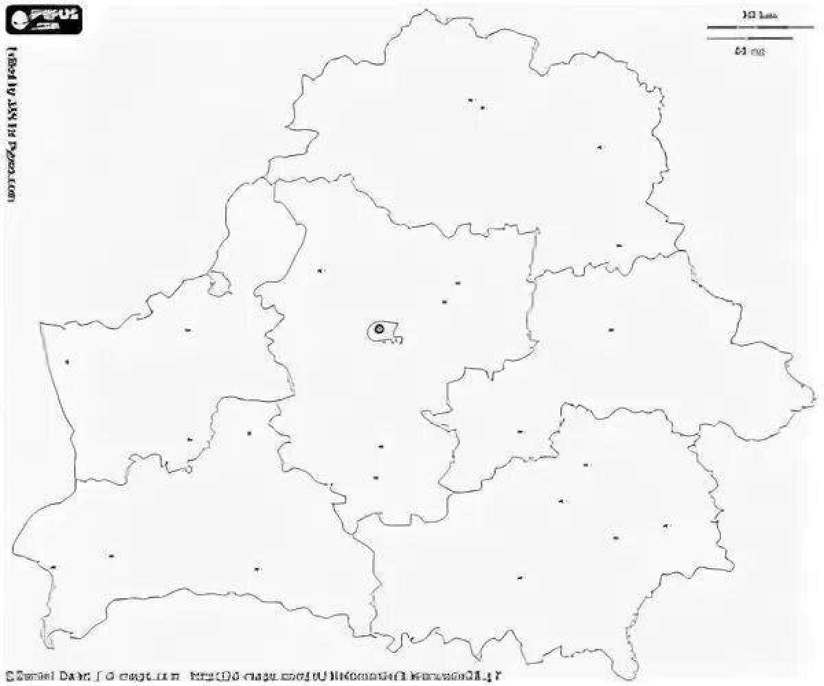 Контурная карта беларуси