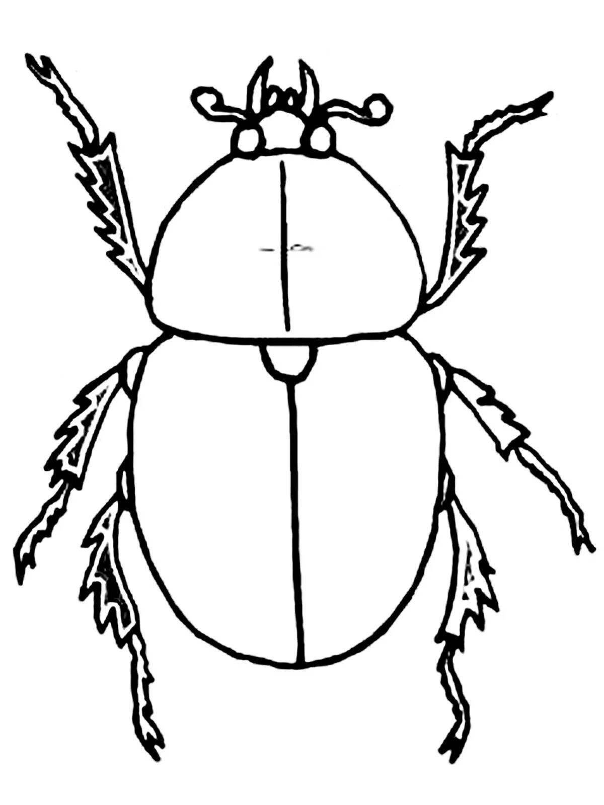 Нарисовать майского жука карандашом