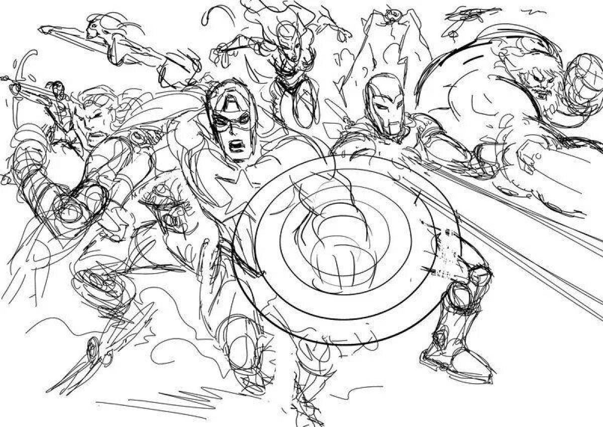 Фото Splendor coloring page avengers finale