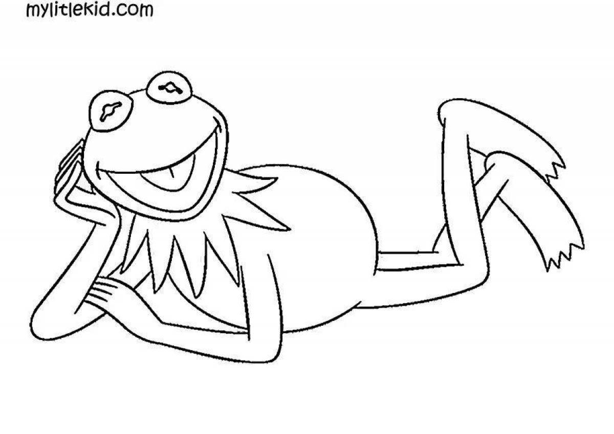 Фото Color-frenzy pepe the frog coloring page
