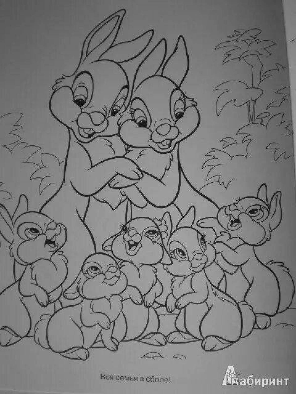 Фото Семейная раскраска playtime bunny