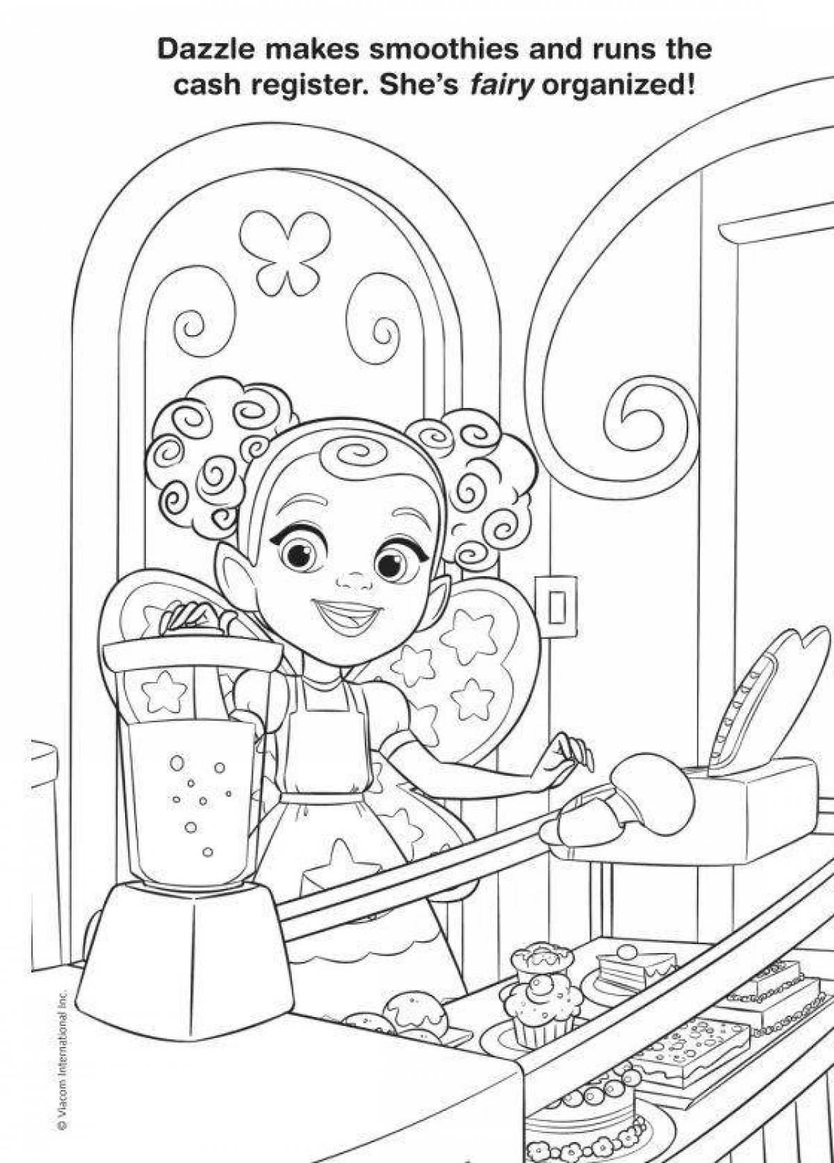 Charming butterbean cafe coloring book