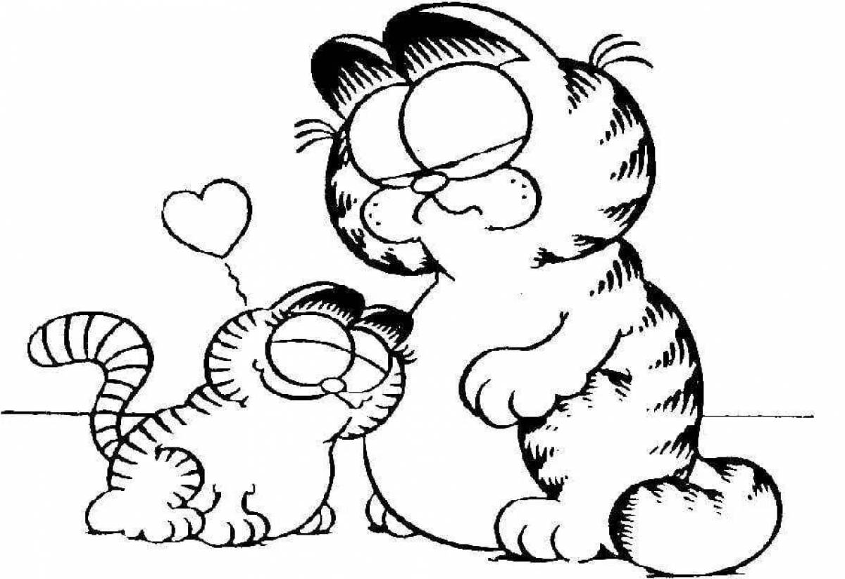 Garfield cat coloring page live