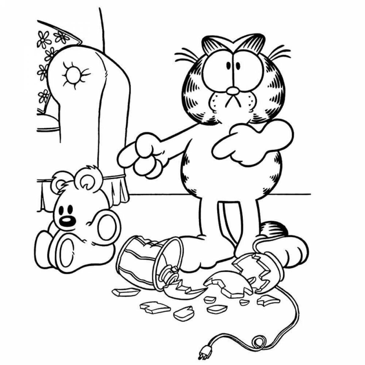 Grand Garfield cat coloring book