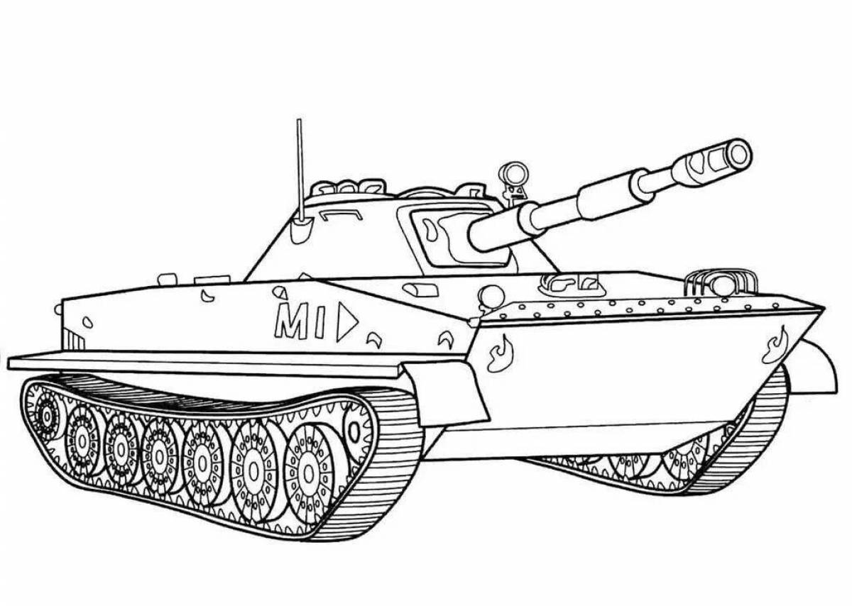 Фото Впечатляющая раскраска советского танка