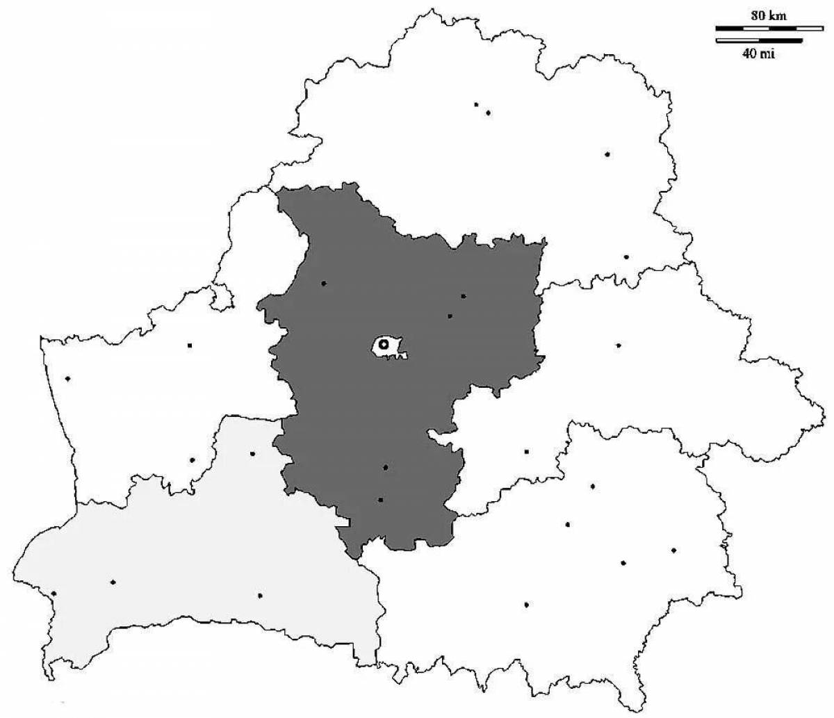 Фото Подробная карта беларуси