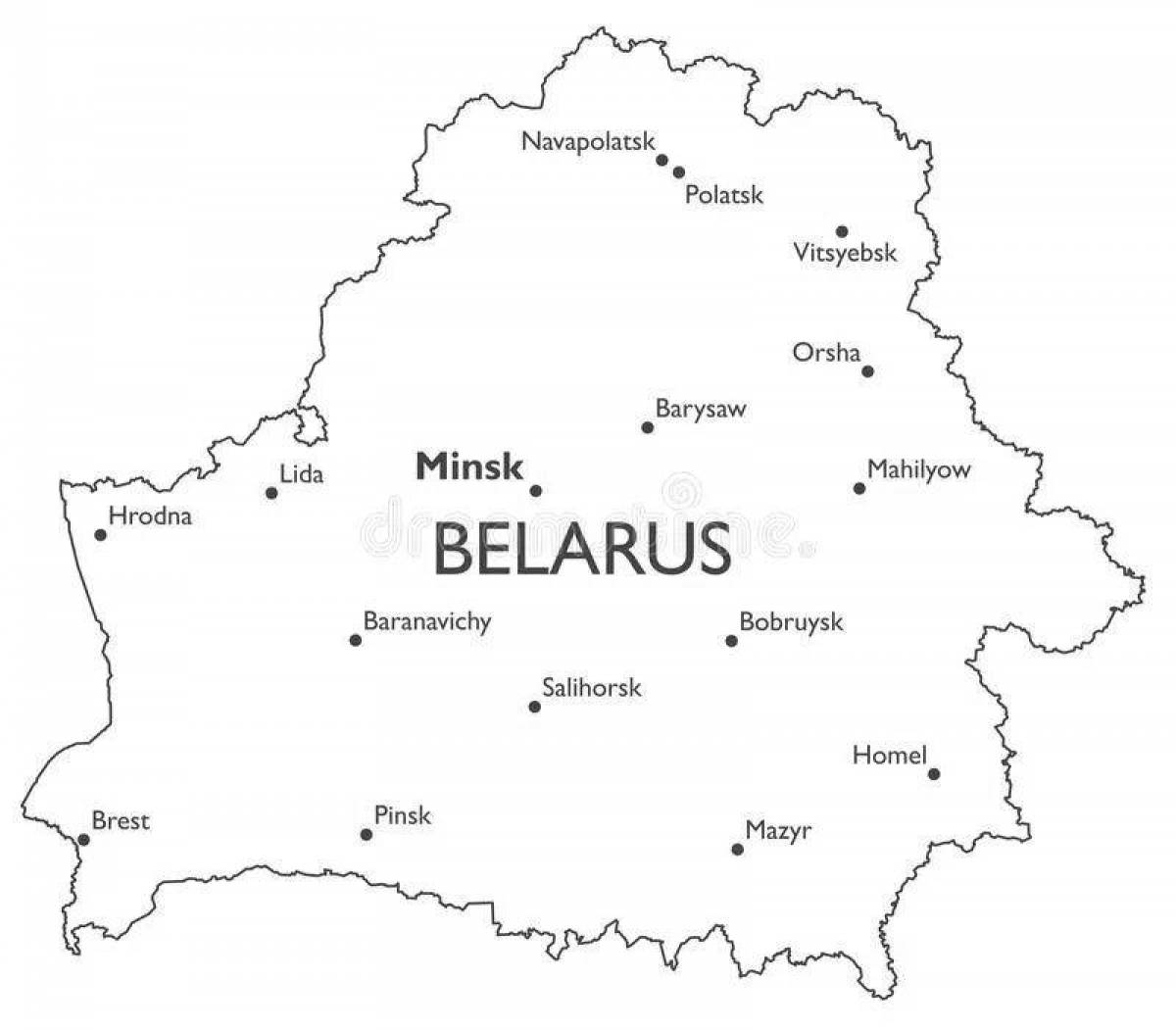 Фото Потрясающая карта беларуси