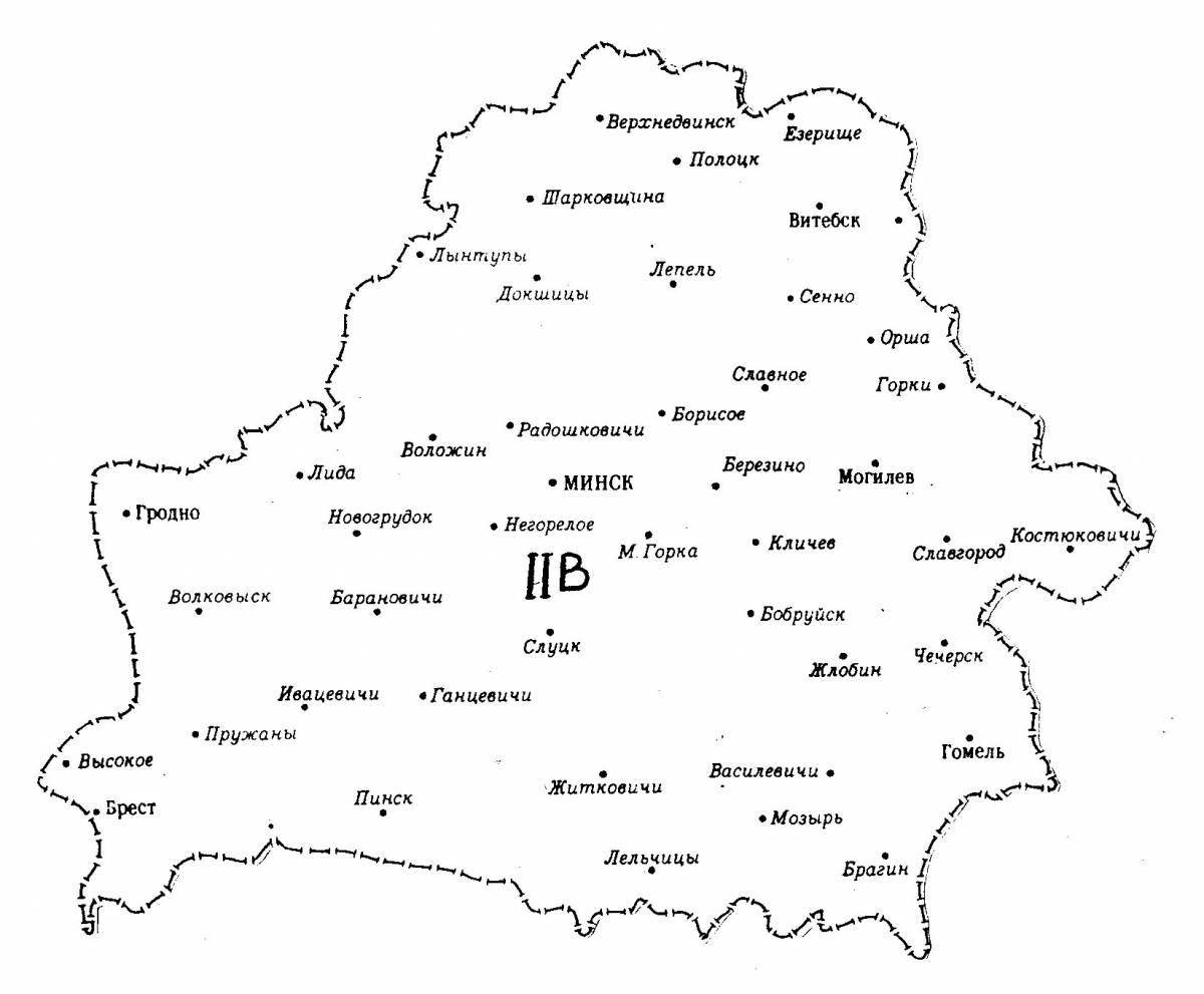 Фото Впечатляющая карта беларуси