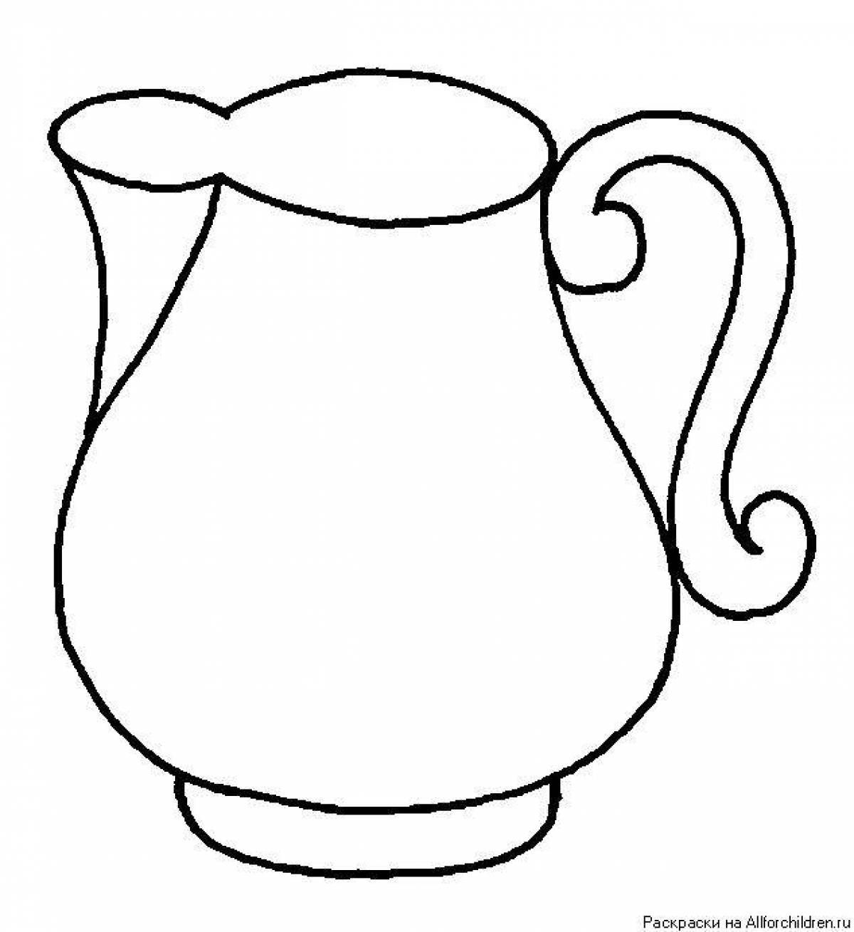 Затейливая гжельская ваза-раскраска