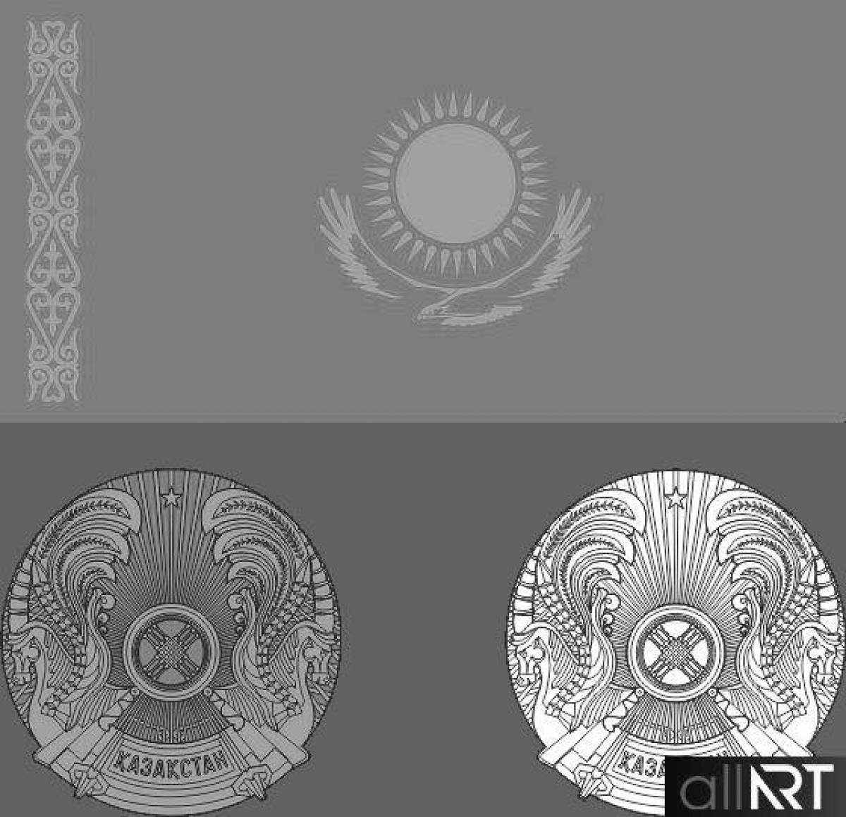 Фото Декоративный герб казахстана